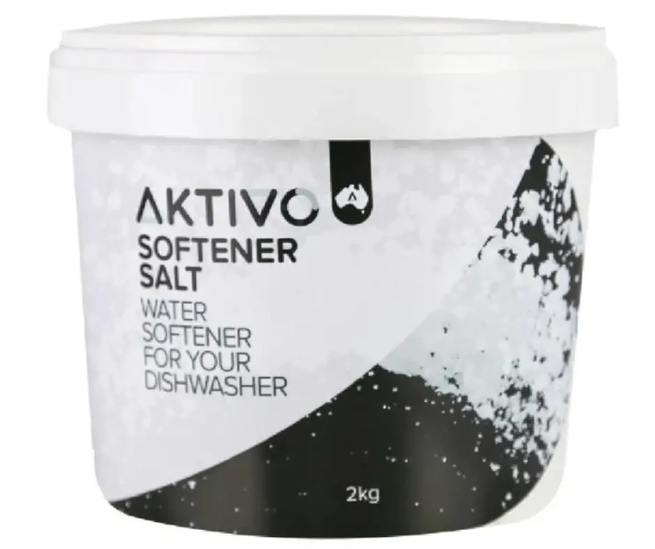 Akrtivo Dishwasher Softener Salt to soften hard water and descale.